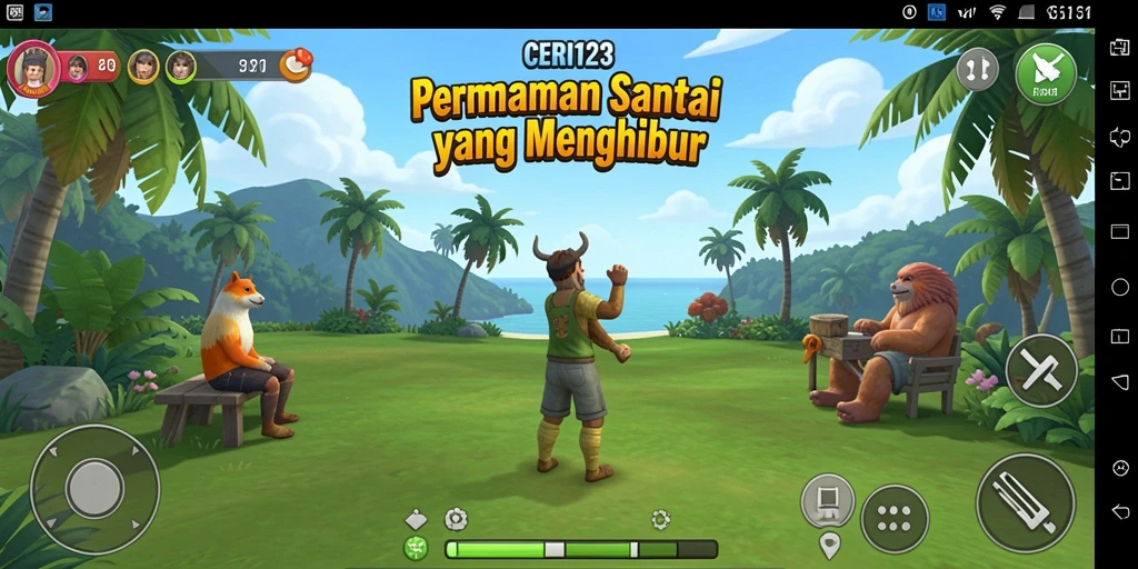Tampilan gameplay CERI123 yang menyenangkan dan mengasyikkan.