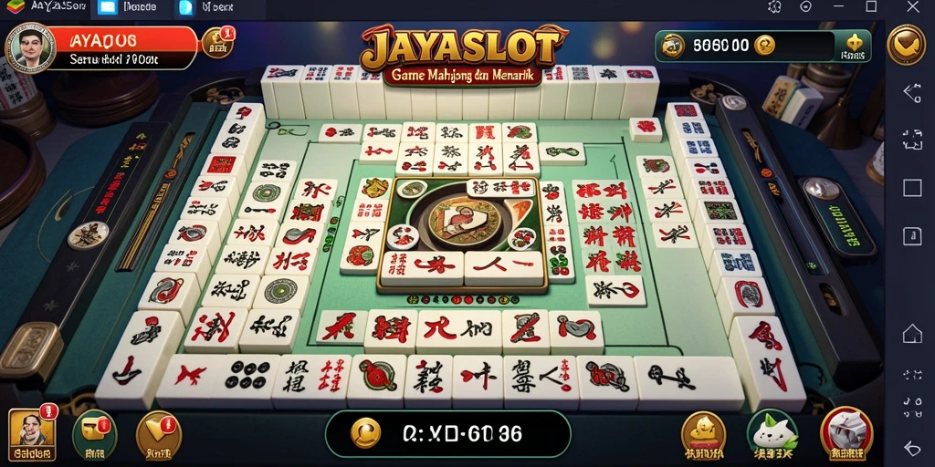 Tangkapan layar dari gameplay JAYASLOT menampilkan aksi Mahjong yang menarik.